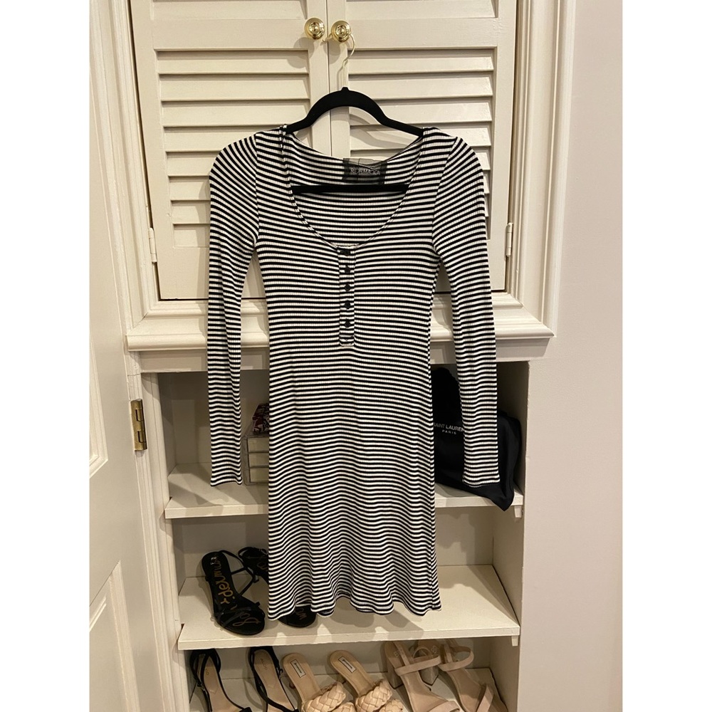 Reformation body con dress